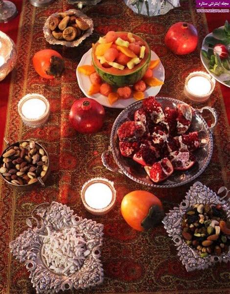 عکس شب یلدا سفره اش