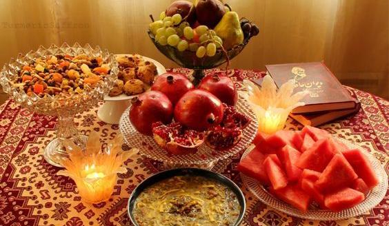 عکس شب یلدا سفره اش