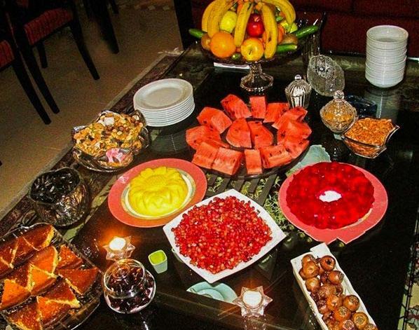 دانلود عکس شب یلدا سفره