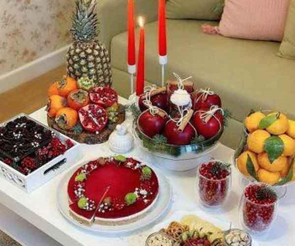 عکس تزیین شب یلدا سفره