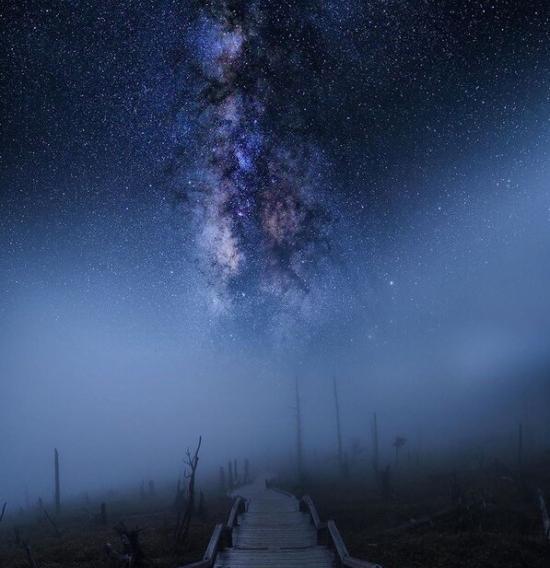 عکس آسمان شب و ستاره