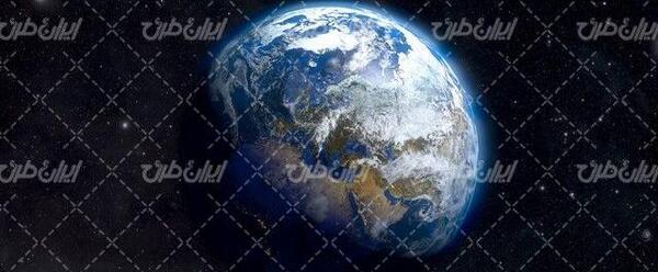 عکس از کره زمین در شب