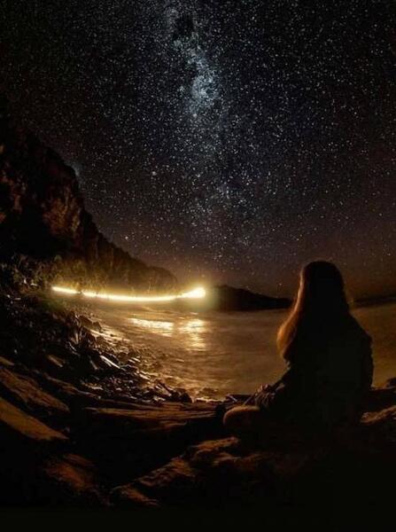عکس از شب طبیعت