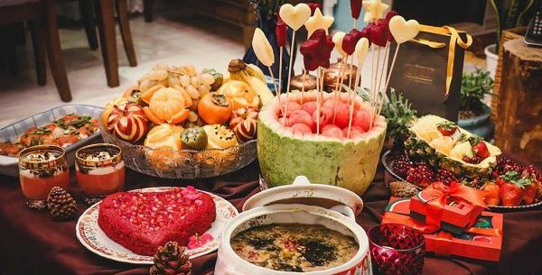 عکس تزیین سفره شب یلدا ساده