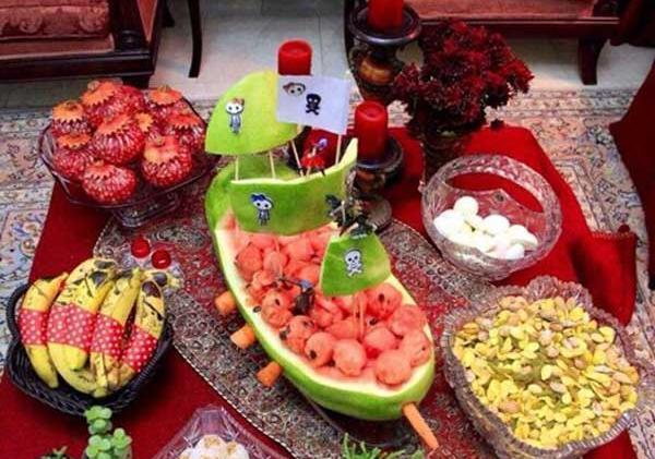 دانلود عکس سفره ی شب یلدا
