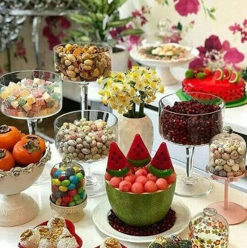 دانلود عکس سفره ی شب یلدا