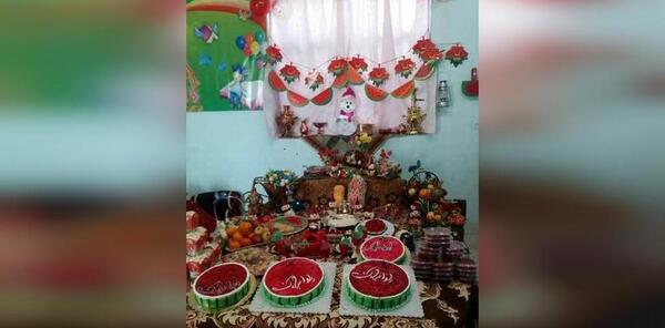عکس سفره شب یلدا برای مدرسه
