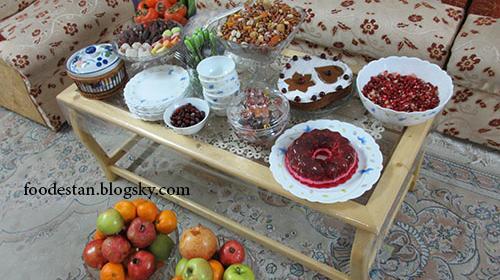 عکس سفره شب یلدا نی نی سایت