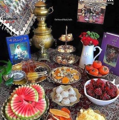 عکس سفره شب یلدا شیک