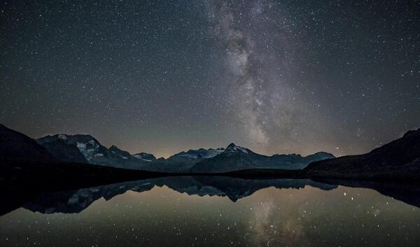 عکس شب مهتابی زمستان