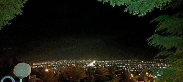 عکس از پارک در شب