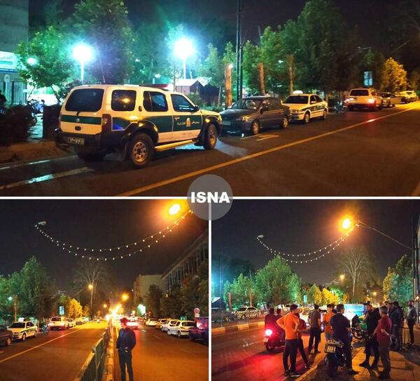 عکس پارک تهران در شب