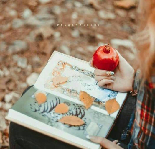 عکس دخترانه شب یلدا فانتزی
