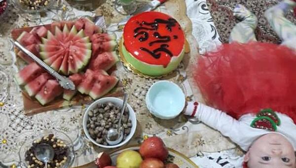 عکس سفره شب یلدا کودکانه