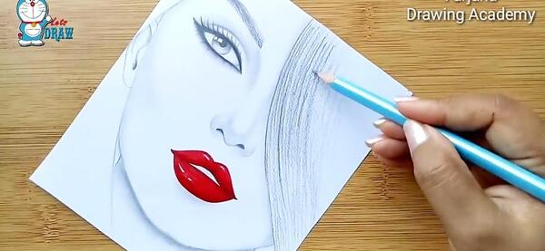 عکس نقاشی سه بعدی دخترانه