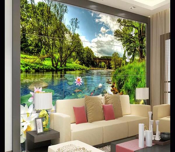 عکس کاغذ دیواری سه بعدی طبیعت