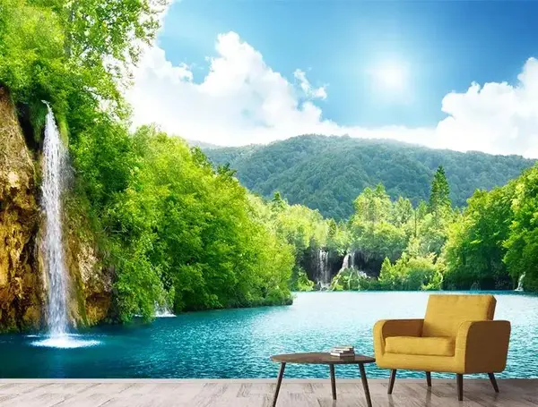عکس کاغذ دیواری سه بعدی طبیعت