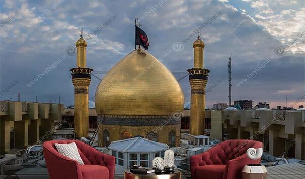 عکس سه بعدی از حرم امام حسین