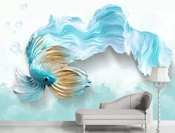 عکس ماهی سه بعدی کاغذی