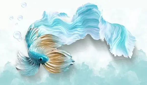 عکس ماهی سه بعدی کاغذی