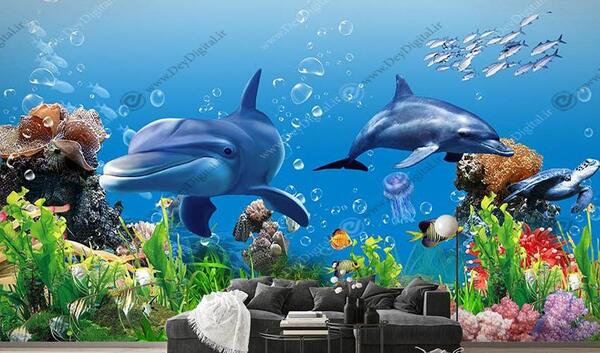 عکس ماهی سه بعدی کاغذی