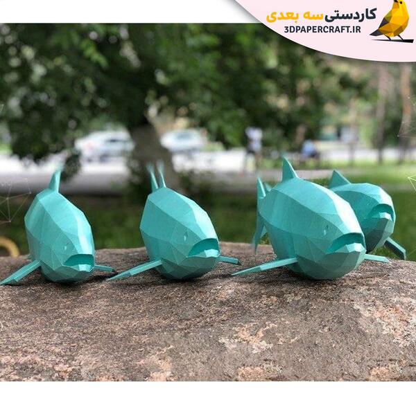 عکس ماهی سه بعدی کاغذی