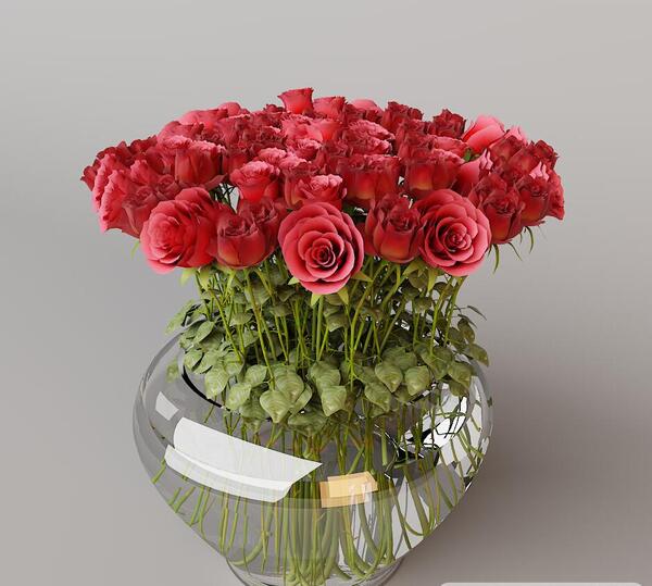 عکس سه بعدی گلدان