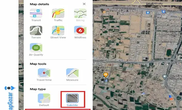 گذاشتن عکس سه بعدی در گوگل مپ