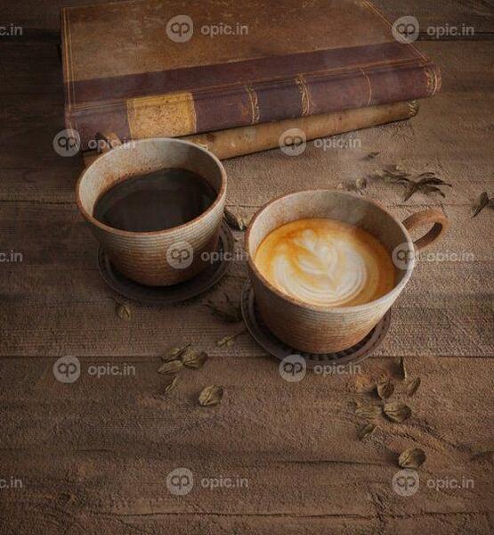 عکس سه بعدی روی قهوه