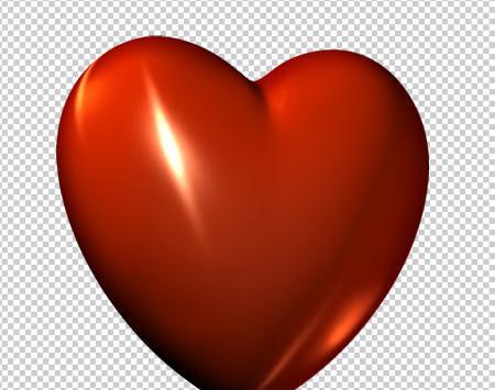 عکس قلب سه بعدی قرمز