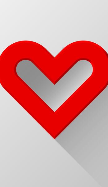 عکس قلب سه بعدی قرمز
