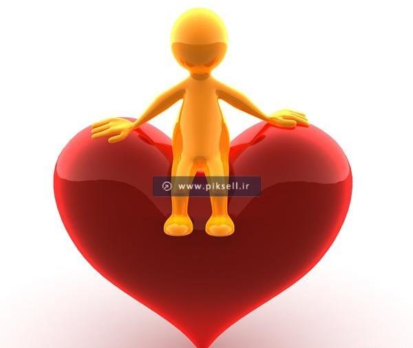 عکس قلب سه بعدی قرمز
