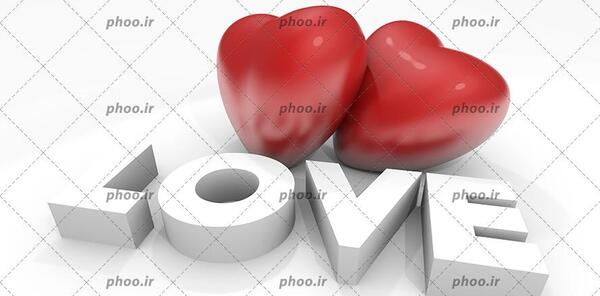 عکس قلب سه بعدی قرمز