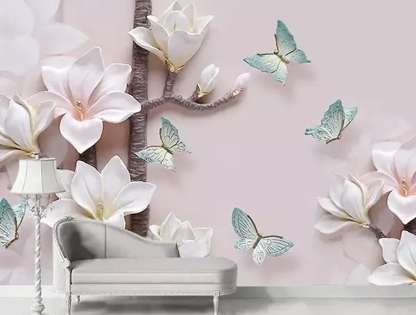 عکس طرح سه بعدی پروانه