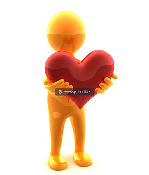 عکس قلب سه بعدی صورتی