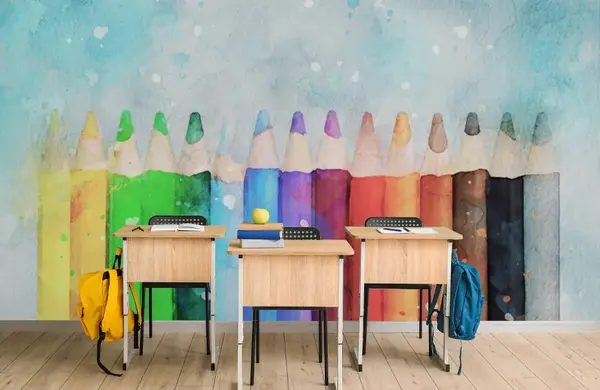عکس نقاشی سه بعدی مداد رنگی
