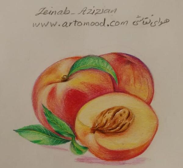 عکس نقاشی سه بعدی با مداد رنگی