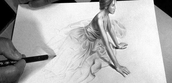 عکس نقاشی سه بعدی کف دست
