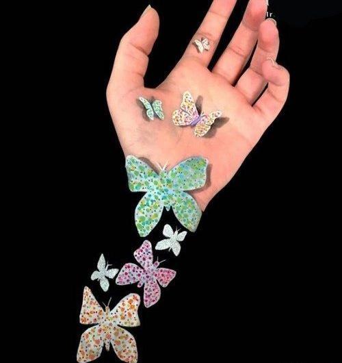 عکس طراحی دست سه بعدی