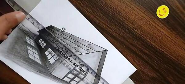 عکس نقاشی خانه ی سه بعدی