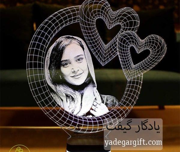 چاپ عکس روی آباژور سه بعدی