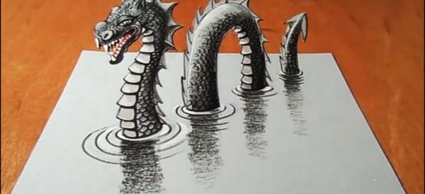 عکس جالب ترین نقاشی سه بعدی