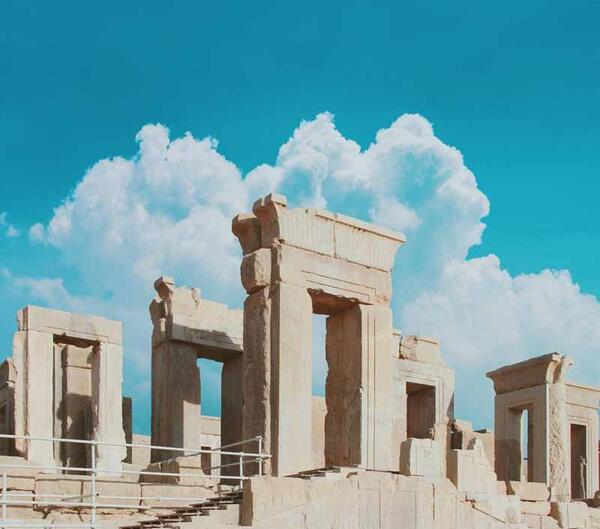 عکس سه بعدی از تخت جمشید