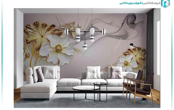 عکس پوستر سه بعدی پشت تلویزیون