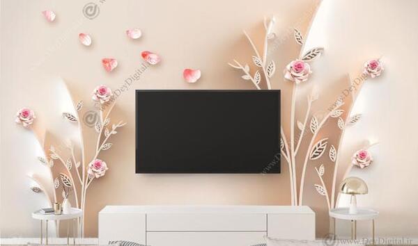 عکس سه بعدی برای پشت تلویزیون