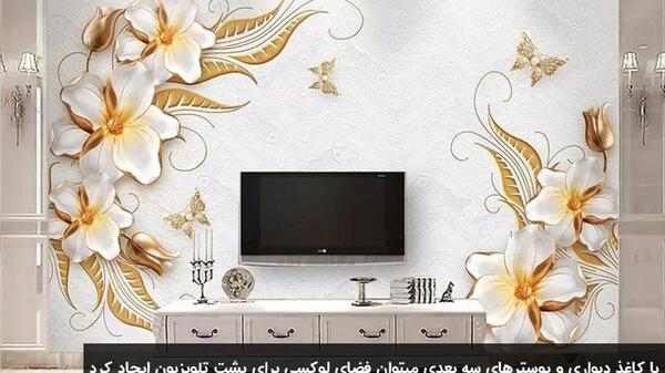 عکس سه بعدی برای پشت تلویزیون