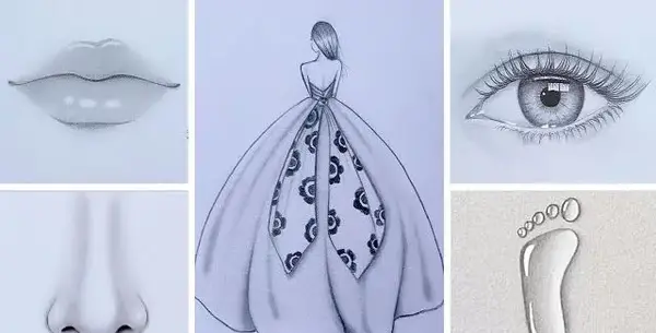 عکس نقاشی ساده و آسان با مداد رنگی