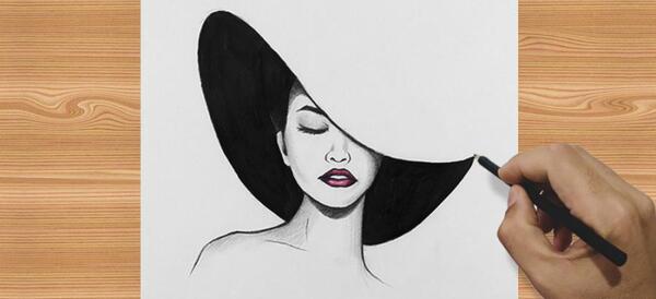 عکس نقاشی ساده دخترانه اسان