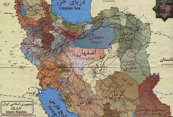 عکس ساده از نقشه ایران