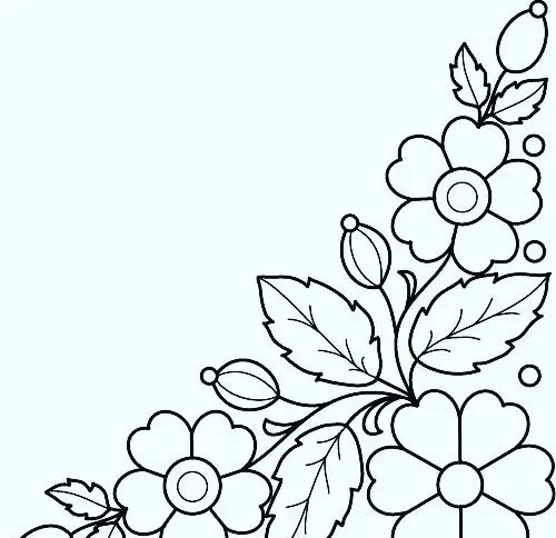 عکس گلدوزی ساده ی گل